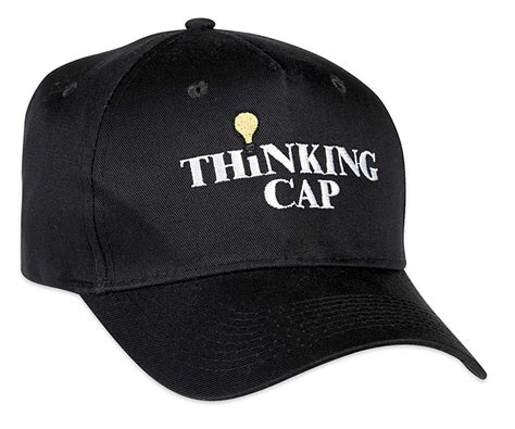 Computergear Funny Thinking Cap Hat Embroidered Light Bulb