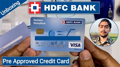 Hdfc Bank Business Moneyback Credit Card Unboxing Hdfc Bank Pre