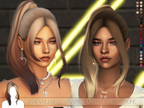 The Sims Resource Wings Oe1221 Hair Sims 4 Hairs Vrogue