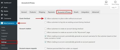 Woocommerce Login Options Guest Purchase Or User Account