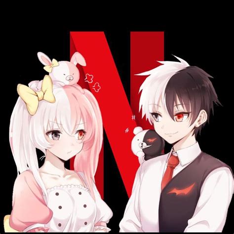 Danganronpa Monokuma And Monomi Human Anime App Icon Netflix Chibi