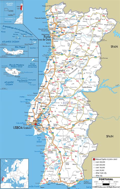 Maps Of Portugal Detailed Map Of Portugal In English Tourist Map Of