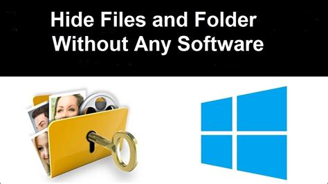 How To Hide A File And Folder Without Any Software Youtube