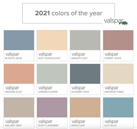 2021 Valspar Colors Of The Year Valspar Paint Colors Warm Paint Colors