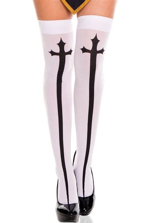 Gothic Cross Thigh Highs Thigh Highs Gothic Crosses Thighs