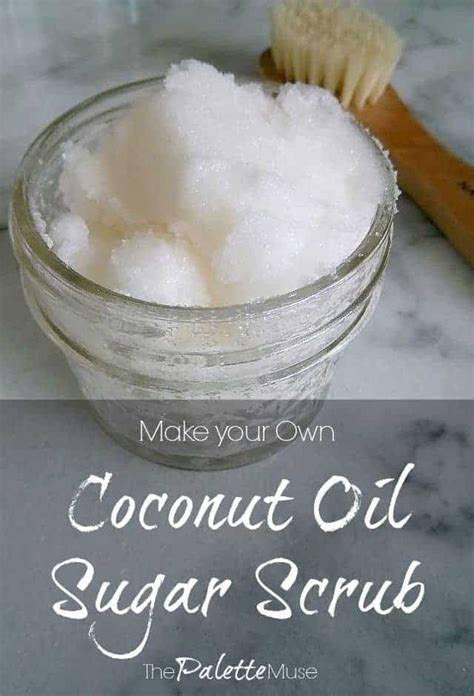 The general answer is that it varies depending on the type of skin you. Make Your Own Coconut Oil Sugar Scrub - The Palette Muse