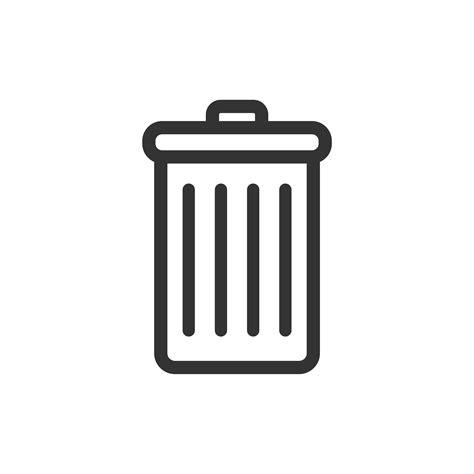 Trash Can Icon Logo Template Illustration Design Vector Eps 10