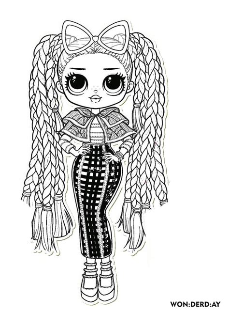 Omg Fashion Lol Omg Doll Coloring Pages Kidsworksheetfun