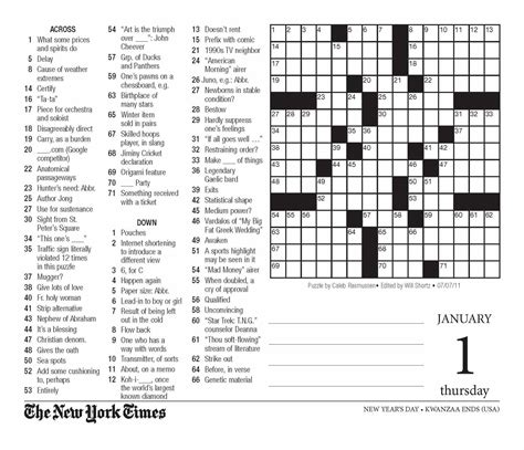 New york times sunday crossword puzzle printable. Amazing Ny Times Sunday Crossword Printable - Mitchell Blog