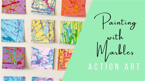 Painting With Marbles Action Art For Child Art Play Heart
