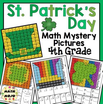 It's almost identical to the 2012 copyright textbook, so either book may be used with. 4th Grade St. Patrick's Day Math: 4th Grade Math Mystery Pictures by Math Mojo
