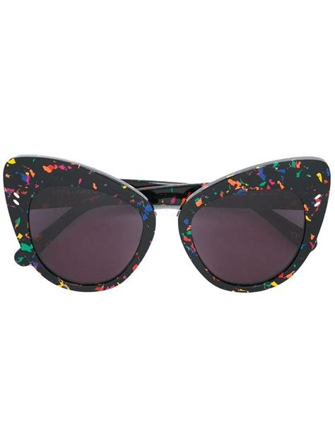Stella Mccartney Cat Eye Frame Sunglasses In Brown Modesens Cat Eye Frame Sunglasses Cat