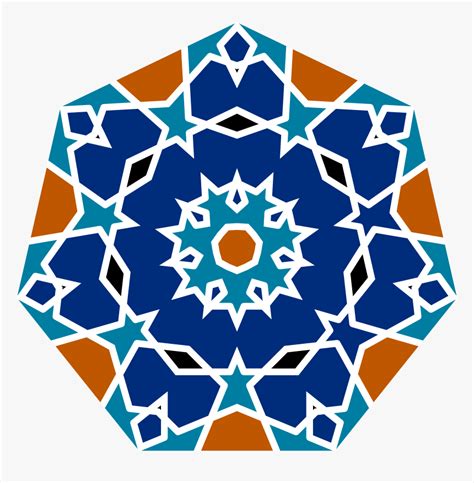 Islamic Clipart Png Geometric Islamic Tile Design Transparent Png