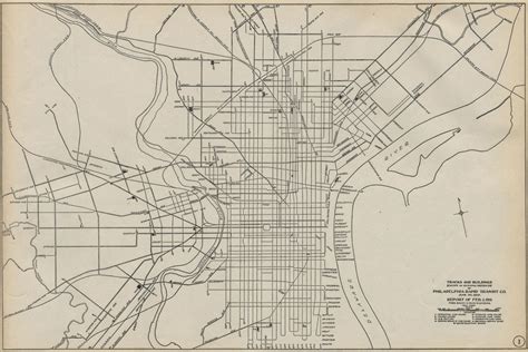 Transit Maps Historical Map Philadelphia Rapid Transit Co Trackage