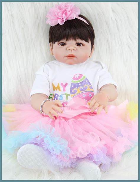 Npkcollection 55cm Full Silicone Reborn Girl Baby Doll Toys Realistic