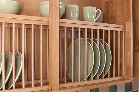 Having an organized kitchen is important to running it efficiently. Solid Wood Oak Plate Rack, Wood Kitchen Plate Racks ...