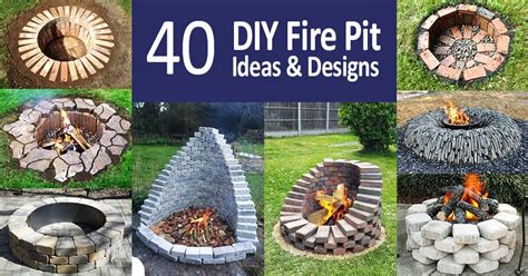 Top 40 Diy Fire Pit Ideas Stacked Inground And Above Ground Designs