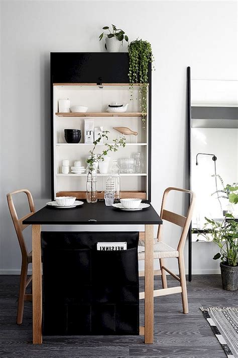 65 Modish Apartment Studio Design And Decor Ideas Small Dining Table