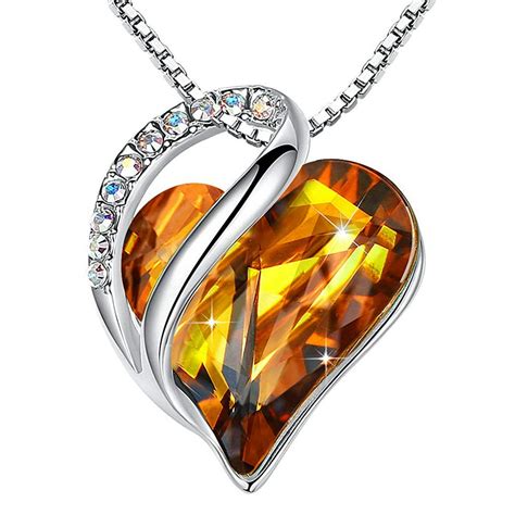 Lovefir Lovefir November Birthstone Necklaces For Ladies22” Yellow