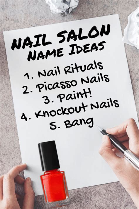 The Nail Salon Names List Check Out This List Of Nail Salon Name Ideas