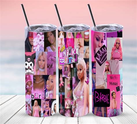 Nicki Minaj Tumbler 20 Oz Skinny Stitch Tumbler Sublimation Designs