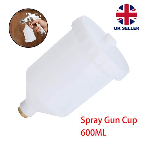 Ml Spray Gun Pot Paint Cup Replace For Devilbiss Gti Tekna Pro Pri