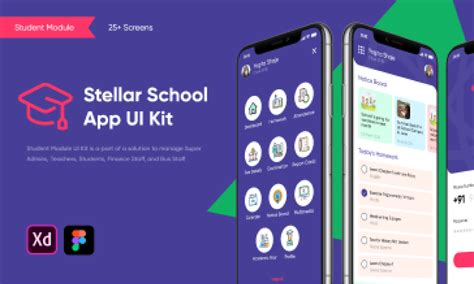 Stellar School Mobile App Ui Kit Figma Community