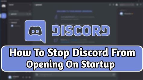 How To Stop Discord From Opening On Startup Tapvity