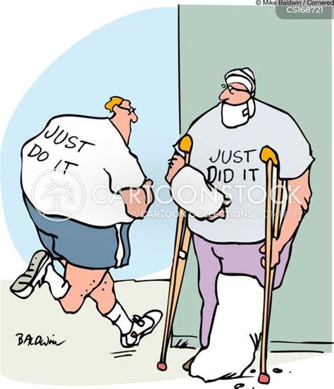 Crutches Cartoons And Comics Funny Pictures From Cartoonstock