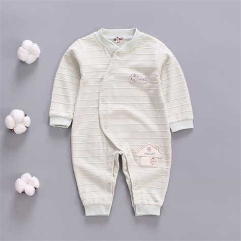 Baby Spring Autumn Rompers Newborn Baby Cotton Long Sleeved Jumpers