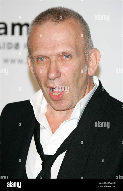 Designer Jean Paul Gaultier Poses At The American Foundation For Aids
