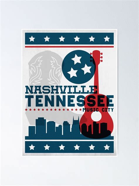 Nashville Tennessee Hatch Print Poster Poster For Sale By