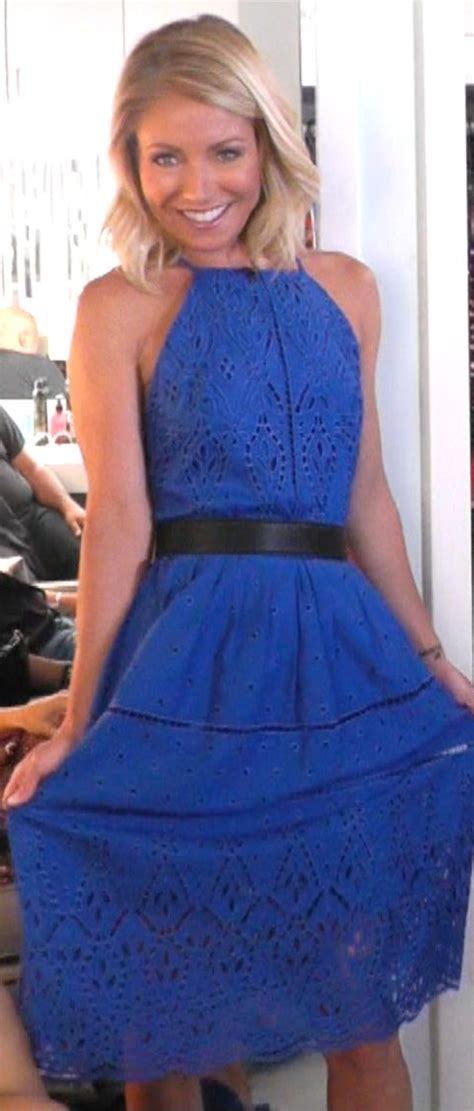 Who Made Kelly Ripas Blue Lace Dress Lace Blue Dress Dresses Lace