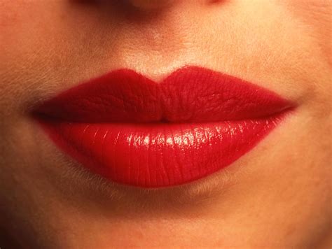 Close Up Of The Red Lips Of A Woman Front View Photograph By Phil