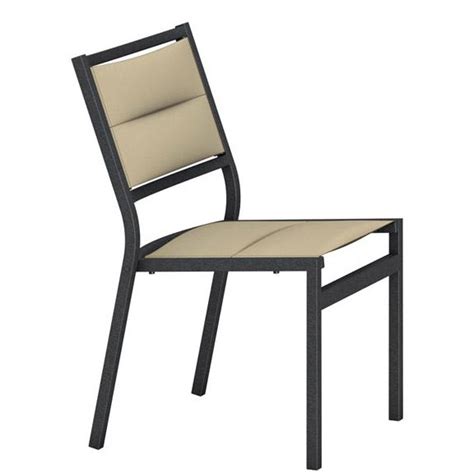 Tropitone Cabana Side Padded Sling Dining Chair For Hotels