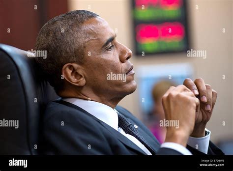 Us President Barack Obama Reflects During A National Security Council