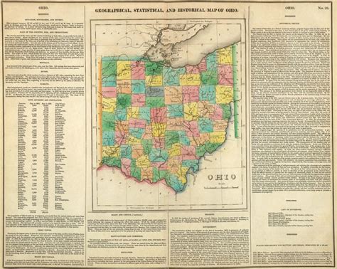 1822 Ohio Ohio Map Historical Maps Historical