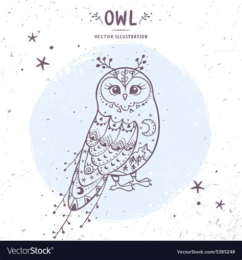 Owl Fairy Royalty Free Vector Image Vectorstock