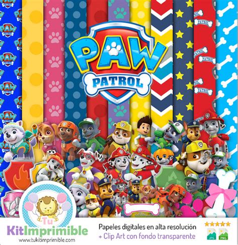 Digital Paper Paw Patrol M9 Digital Paper Patterns Characters And