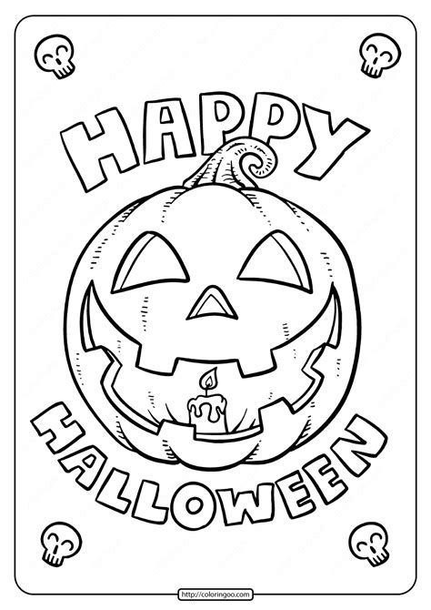 Happy Halloween Coloring Printable
