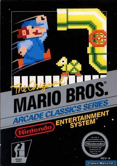 Mario Bros Arcade Classic Series Nes Box Art