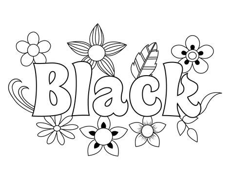 Free Black Coloring Pages Celebrate With Coloring Pages For Black
