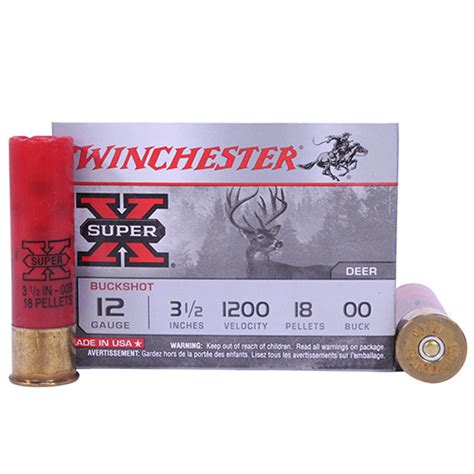 Arsenal Force Winchester Super X 12 GA 3 5 Buckshot 00 Buck Box Of 5