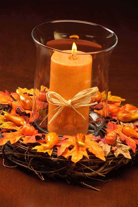 Nothing simpler than using whatever is at hand. DIY Table Decor: Fall | MyGourmetConnection