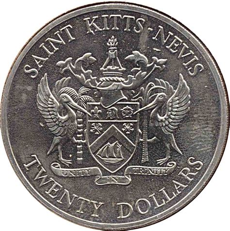 20 Dollars Elizabeth Ii Battle Of The Saints Saint Kitts And Nevis Numista