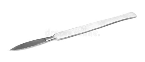 Surgical Scalpel On White Background Stock Photo Image Of Metal