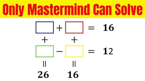 Answer Key Maths Brain Teasers With Answers 집