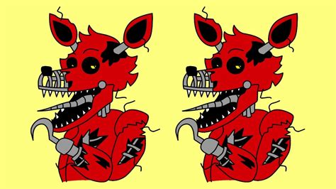 How To Draw Nightmare Foxy From Five Nights At Freddy S 4 Youcandrawit