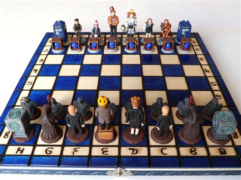 Handmade Doctor Who Chess Set Has All Your Favorite Characters Doctor