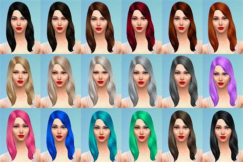 My Sims 4 Blog Default Replacement Hair For Females Using Pooklets